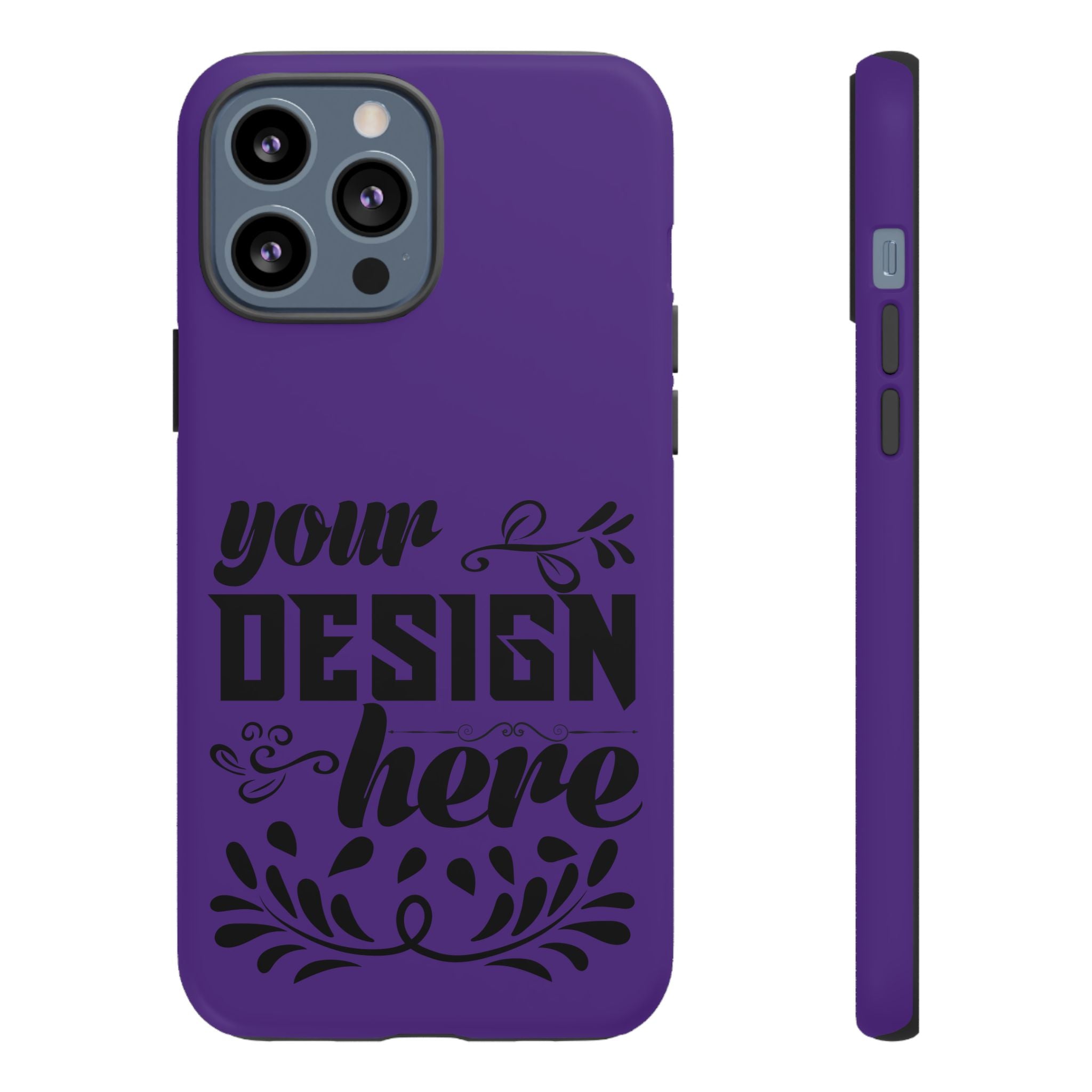Customizable Tough Dual Layer Phone Case Polycarbonate TPU Liner Protective