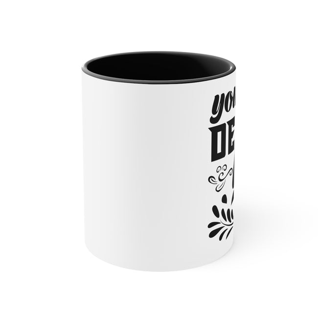 Customizable Accent Ceramic Mug 11oz 15oz Colored Interior and Handle