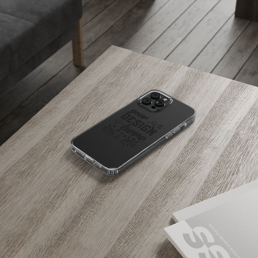 Customizable Clear Impact Resistant Phone Case With TPU Sides Wireless Ready