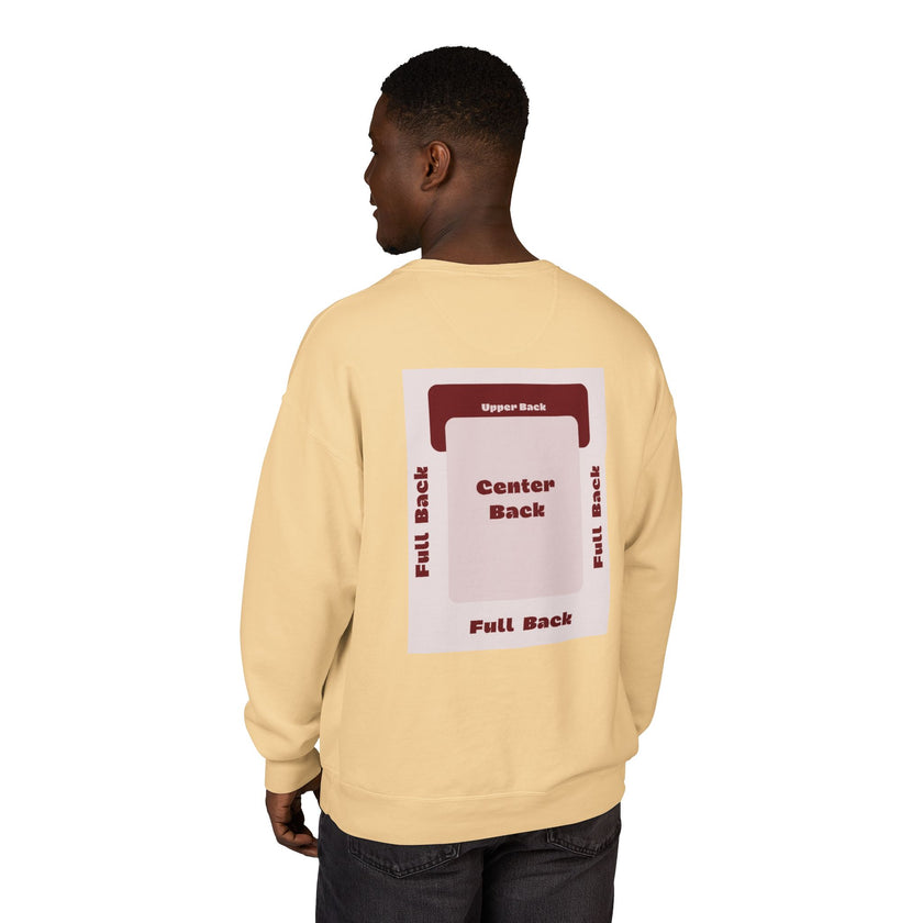 Customizable Hanes GDH400 Unisex Garment Dyed Crewneck Sweatshirt