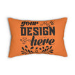 Customizable Spun Polyester Lumbar Pillow with Double Sided Print Case