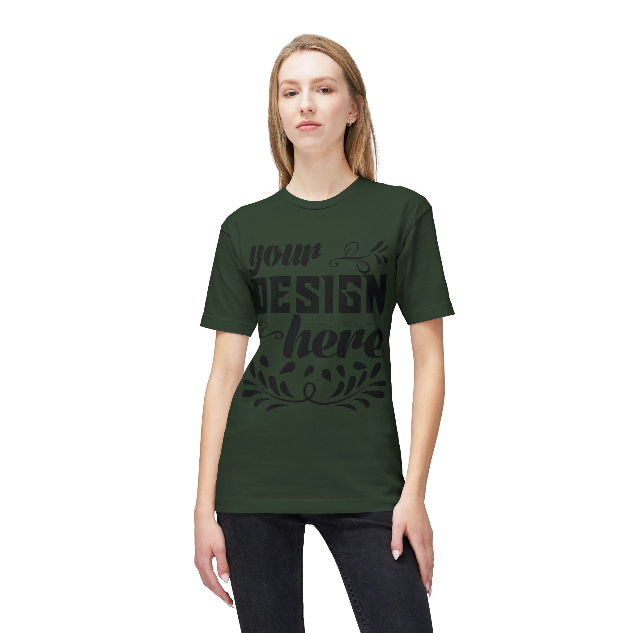 Customizable Bayside 5040 Unisex Midweight T-Shirt Made in US