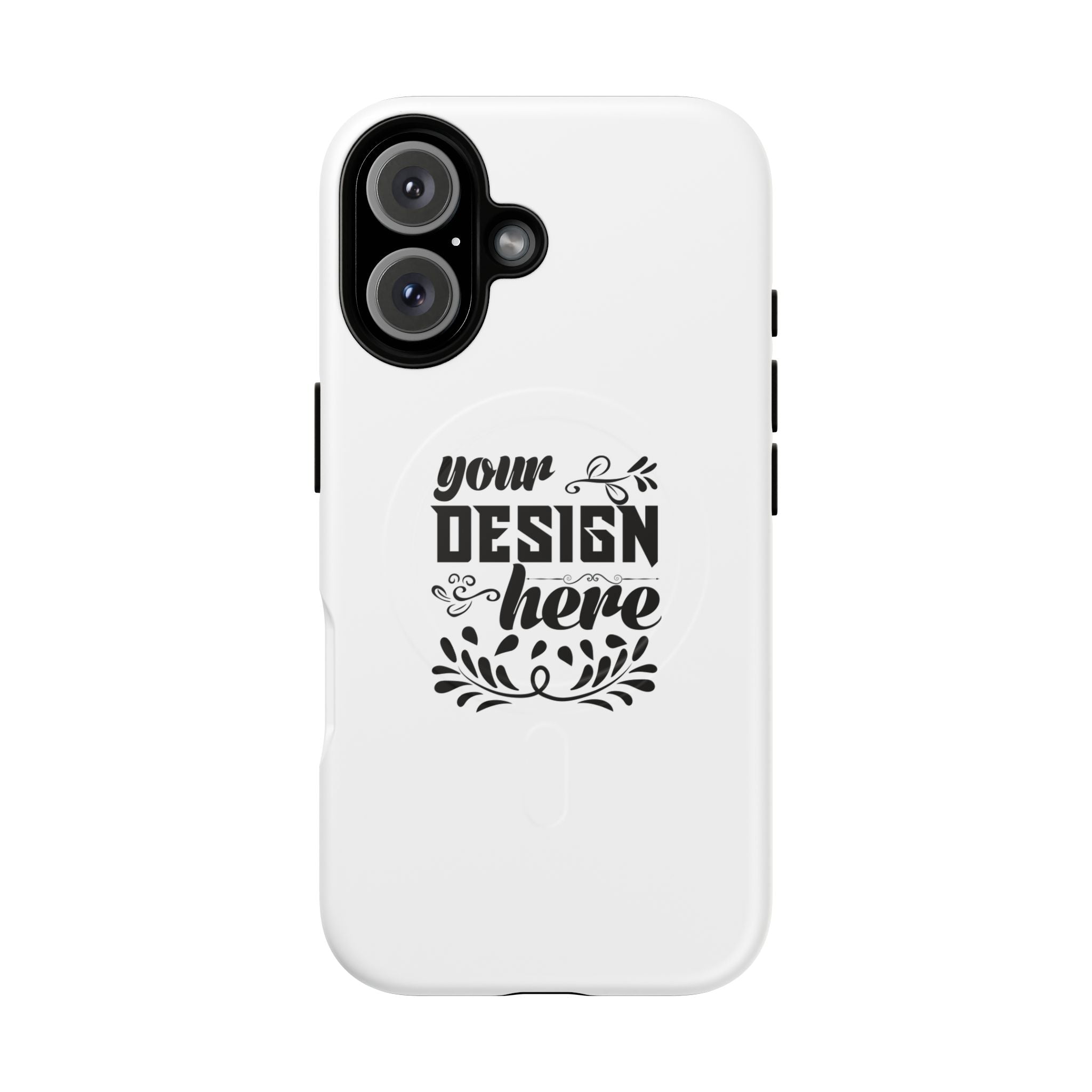 Customizable Tough Magnetic Phone Case Dual Layer Polycarbonate TPU Liner