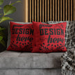 Customizable Faux Suede Square Pillowcase with Concealed Zipper Closure