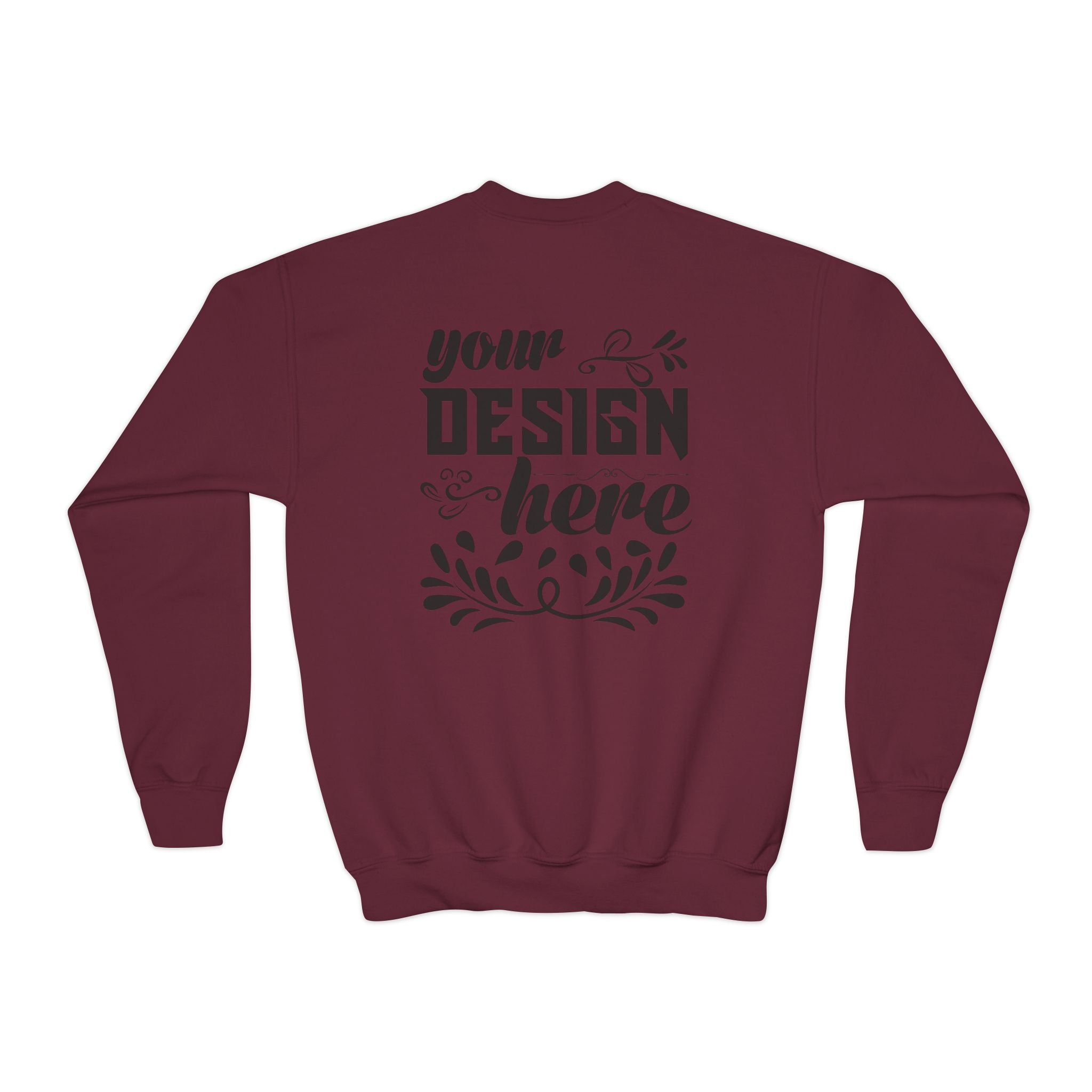 Customizable Gildan 18000B Youth Heavy Blend Crewneck Sweatshirt