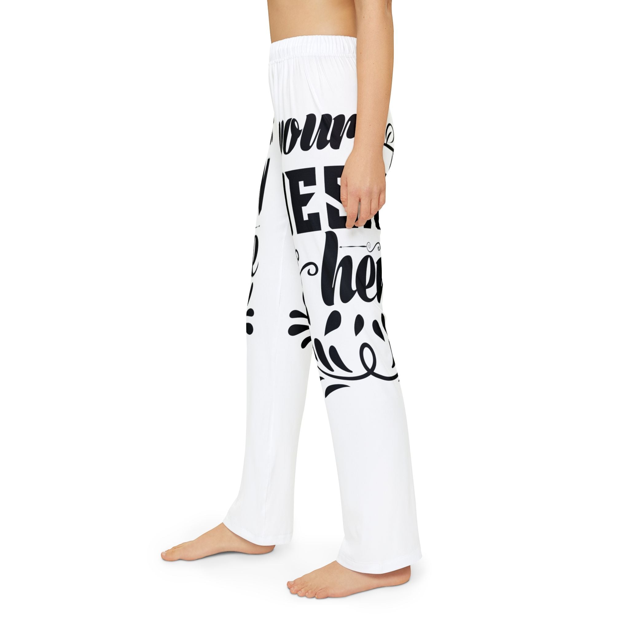Customizable Kids Lounge Pants All Over Print Light Brushed Polyester