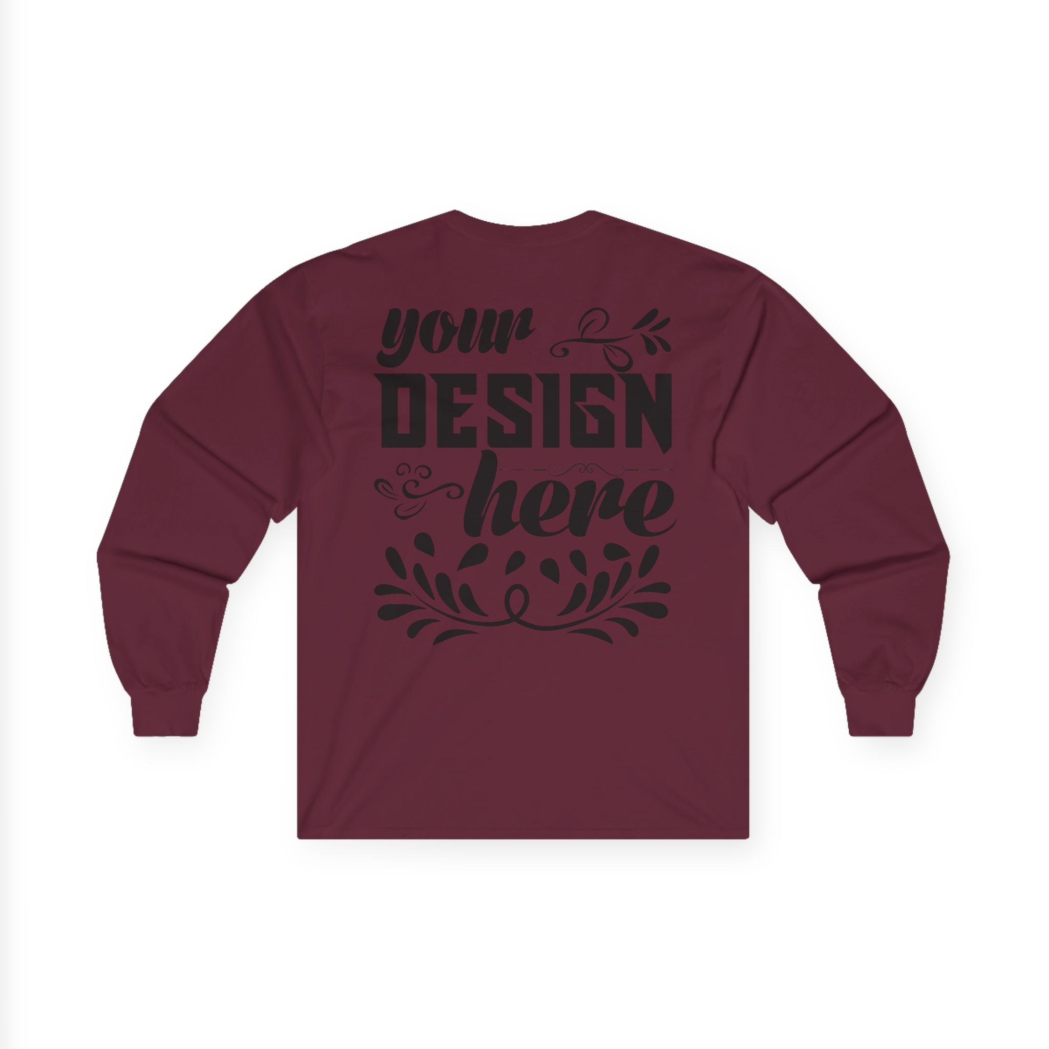 Customizable Gildan 2400 Unisex Ultra Cotton Long Sleeve Tee Classic Fit