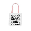 Customizable Canvas Tote Bag With 5 Color Strap Options All Over Print