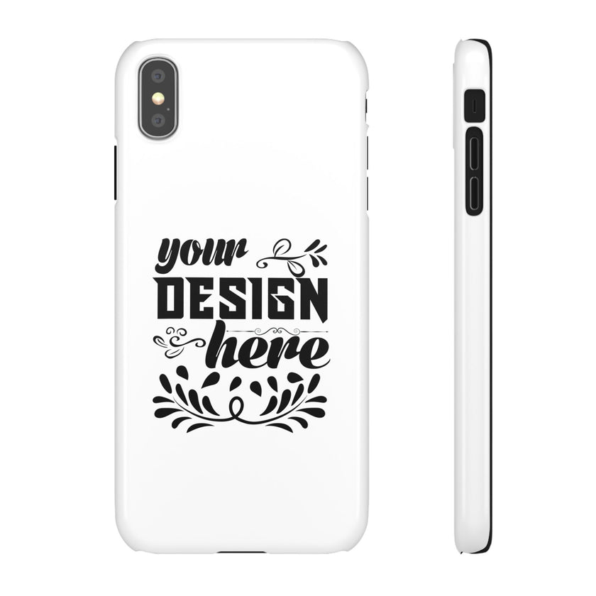Customizable Snap Phone Case Slim Lightweight Polycarbonate Gloss Or Matte