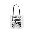 Customizable Canvas Tote Bag With 5 Color Strap Options All Over Print