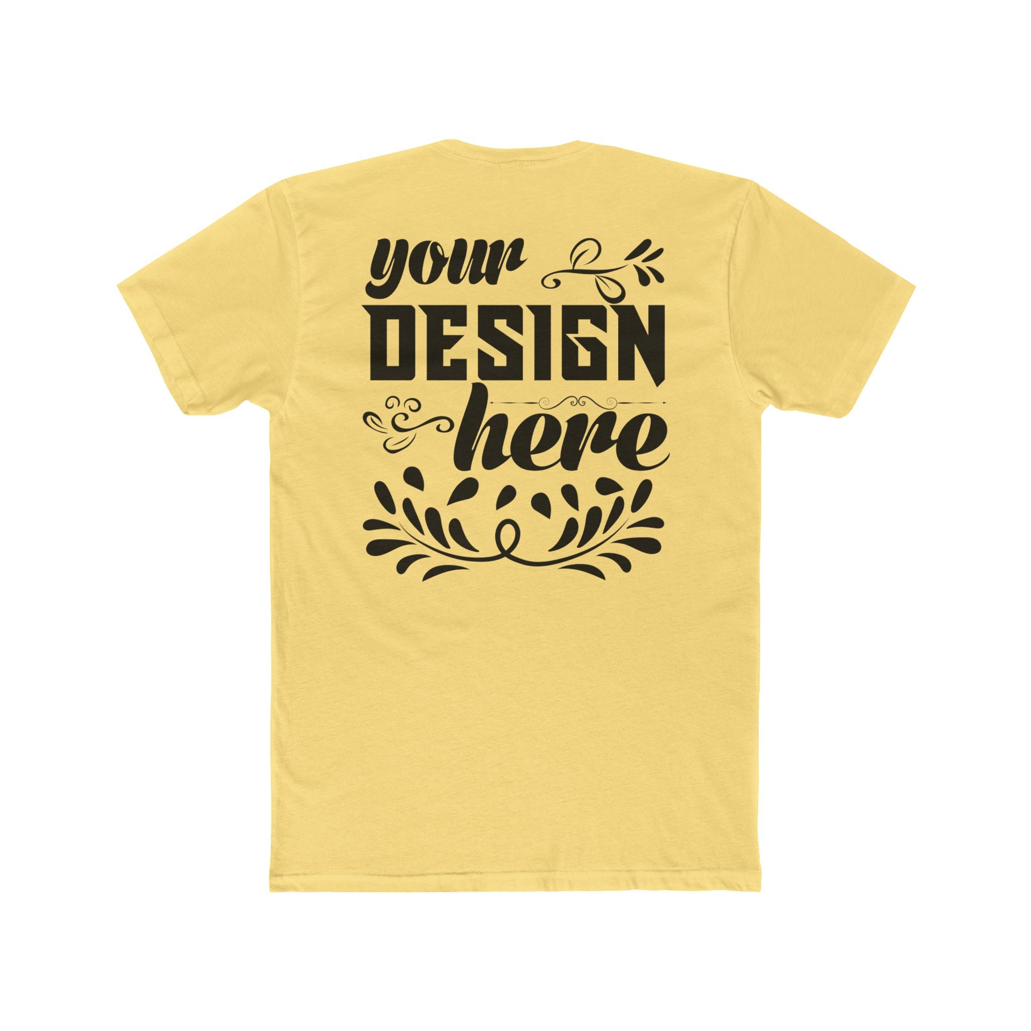 Customizable Next Level 3600 Unisex Cotton Crew Neck Short Sleeve Tee