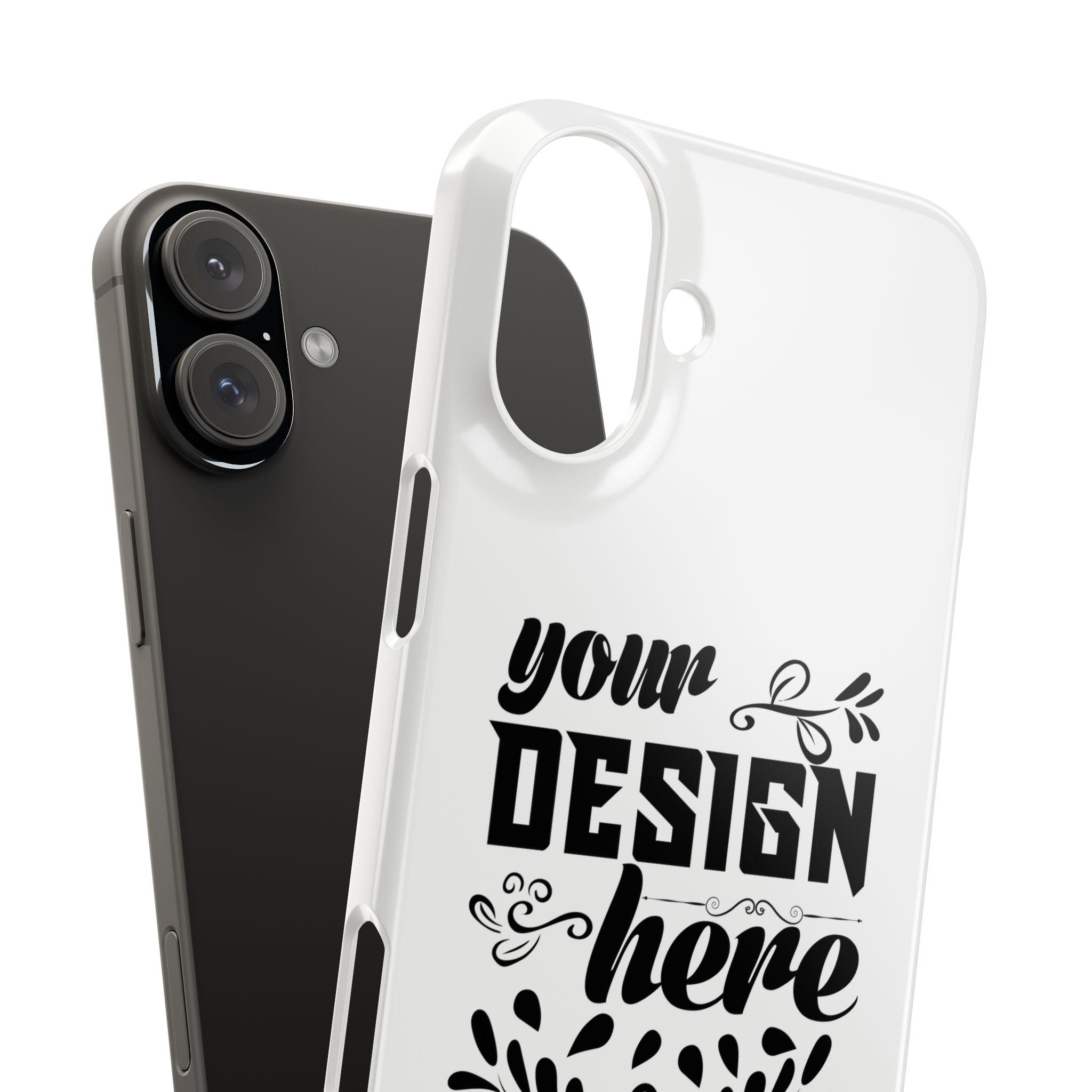 Customizable Snap Phone Case Slim Lightweight Polycarbonate Gloss Or Matte