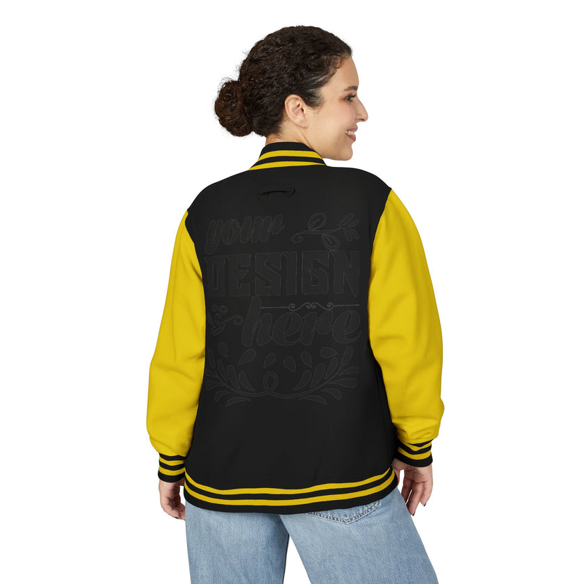 Customizable AWDis JH043 Unisex Heavyweight Letterman Jacket