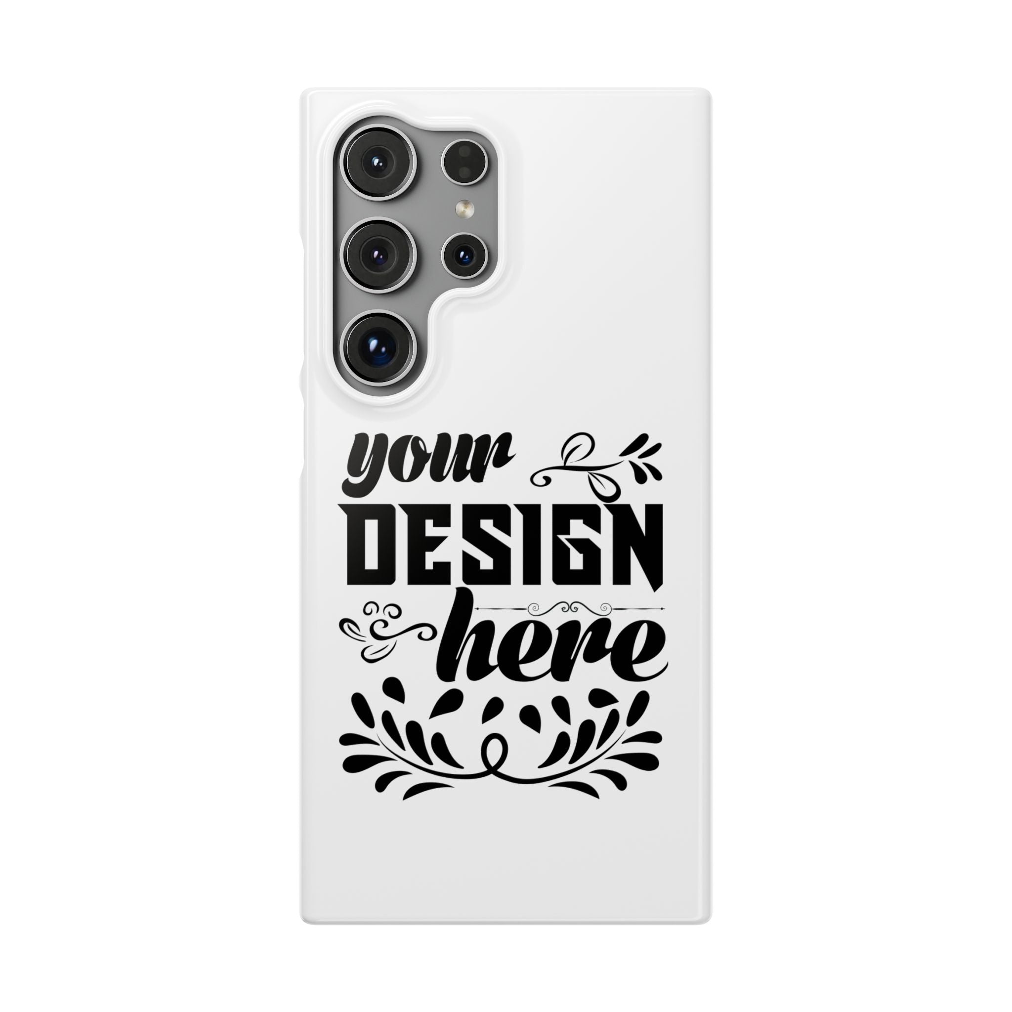 Customizable Snap Phone Case Slim Lightweight Polycarbonate Gloss Or Matte