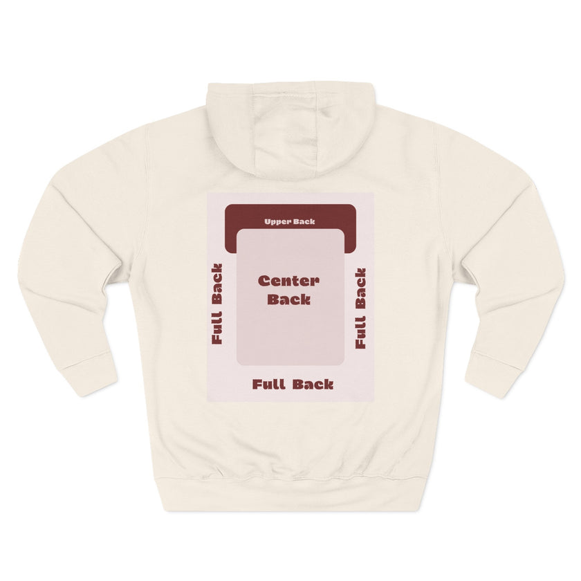 Customizable Lane Seven LS14001 Unisex Three Panel Fleece Hoodie