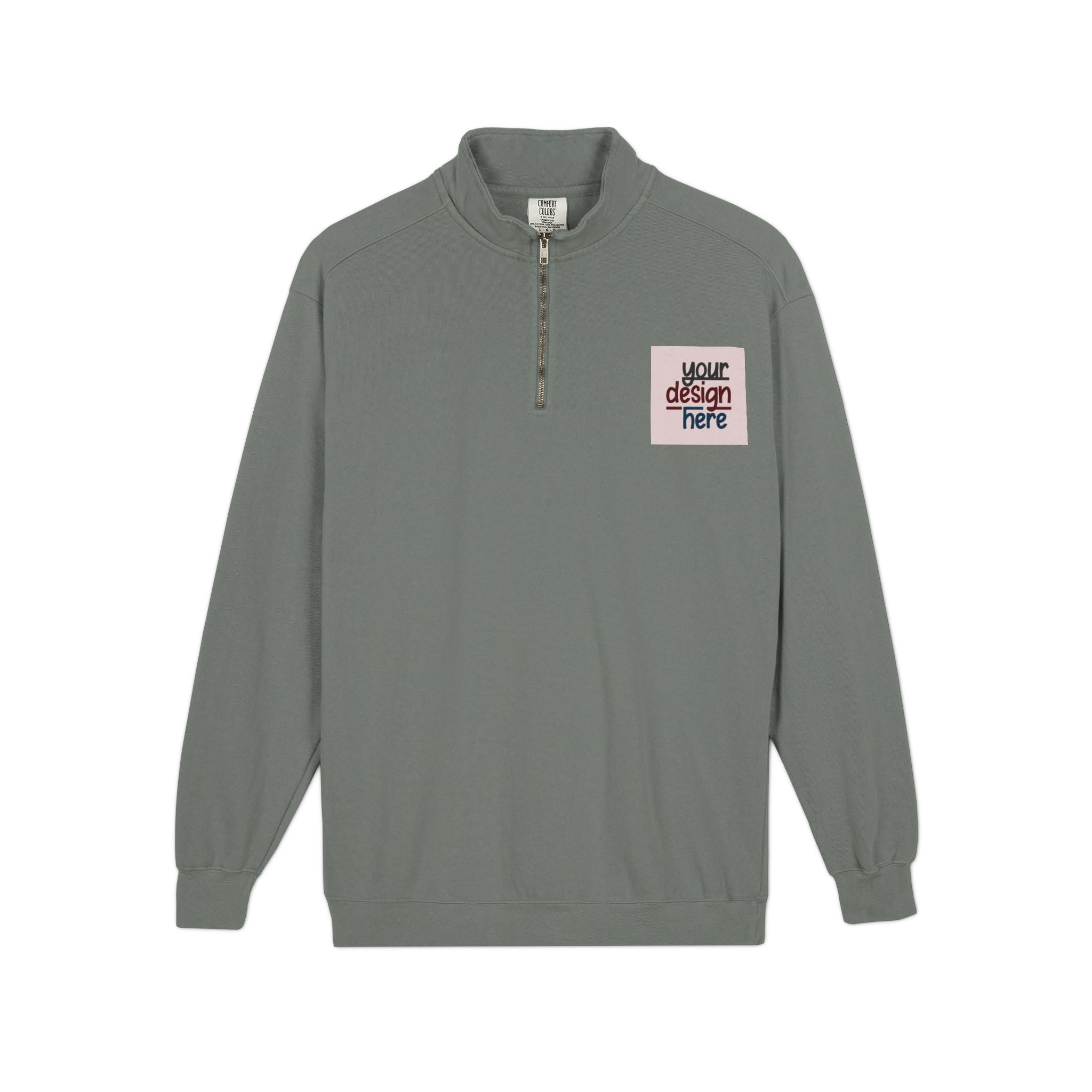 Customizable Comfort Colors 1580 Unisex Quarter Zip Sweatshirt