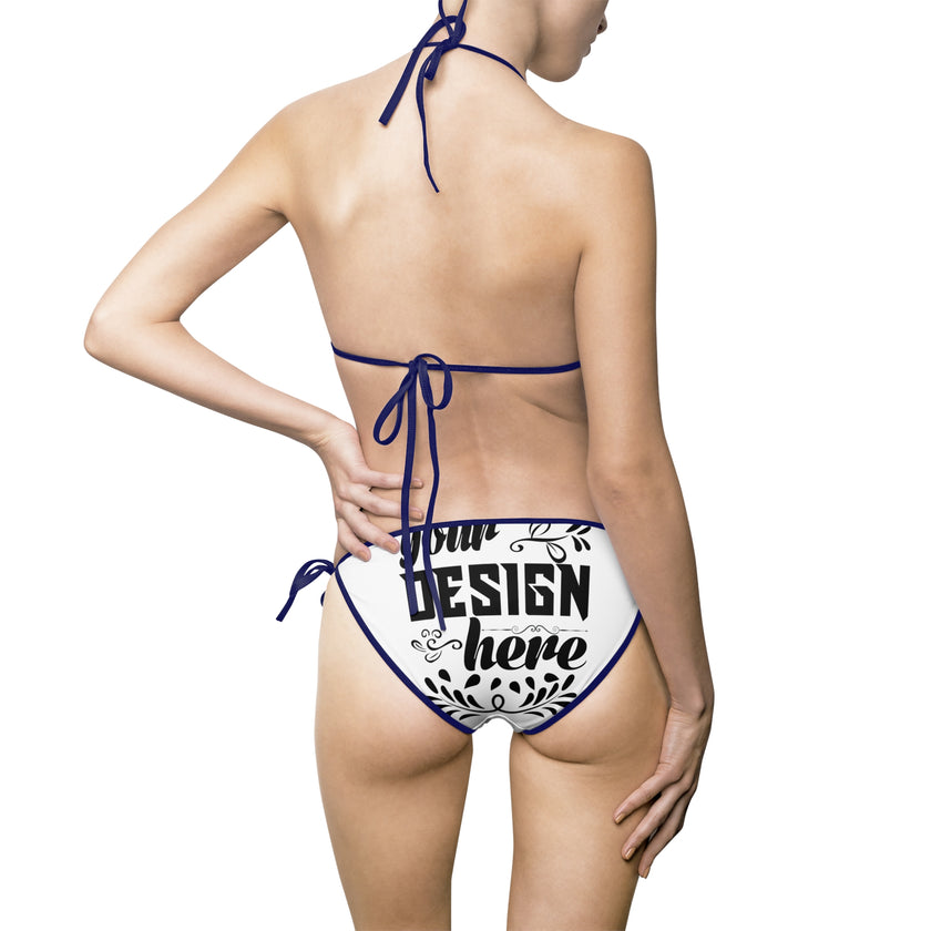 Customizable Womens Bikini Swimsuit Two Piece Polyester Spandex