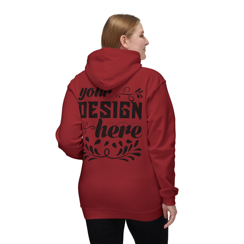 Customizable Bayside 960 Unisex Heavyweight Hooded Sweatshirt Made in US