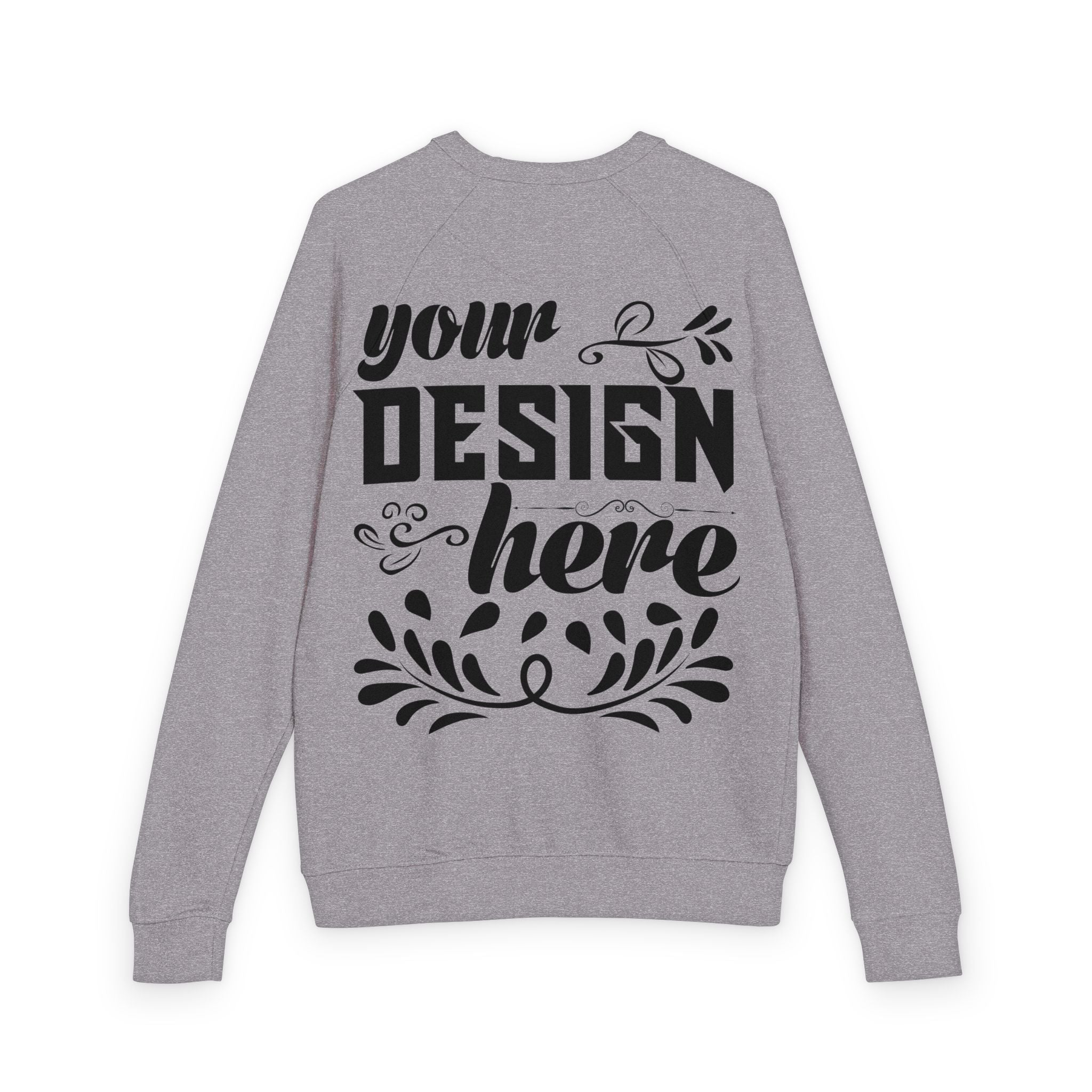 Customizable Lane Seven LS18004 Unisex French Terry Raglan Crewneck