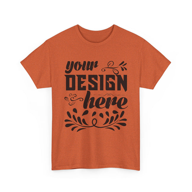 Customizable Gildan 5000 Unisex Heavy Cotton T-Shirt Classic Fit