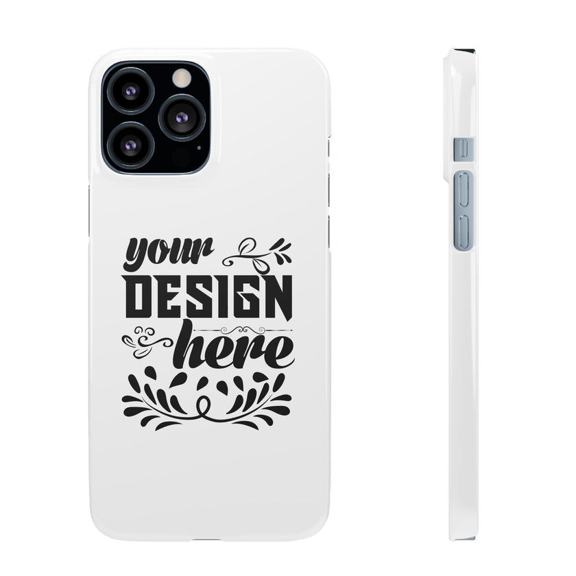 Customizable Snap Phone Case Slim Lightweight Polycarbonate Gloss Or Matte
