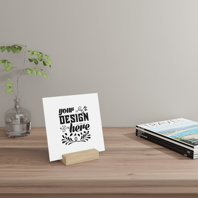 Customizable Gallery Board with Wooden Stand 1.8mm Giclée Print