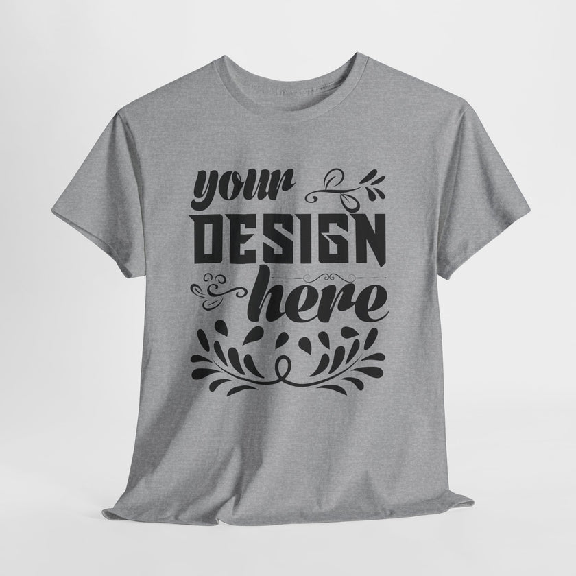 Customizable Gildan 5000 Unisex Heavy Cotton T-Shirt Classic Fit