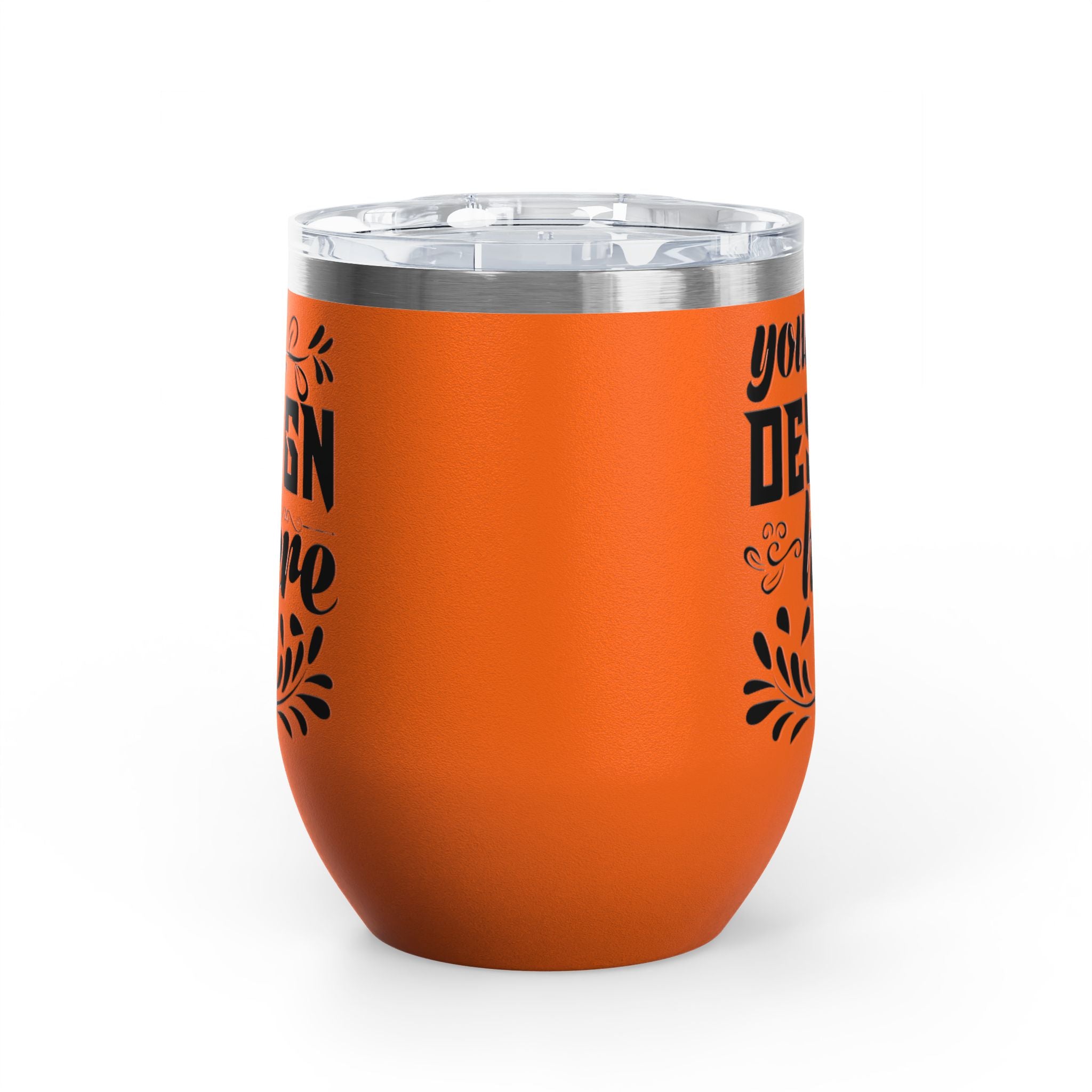 Customizable Polar Camel 12oz Stainless Steel Wine Tumbler Cup Lid