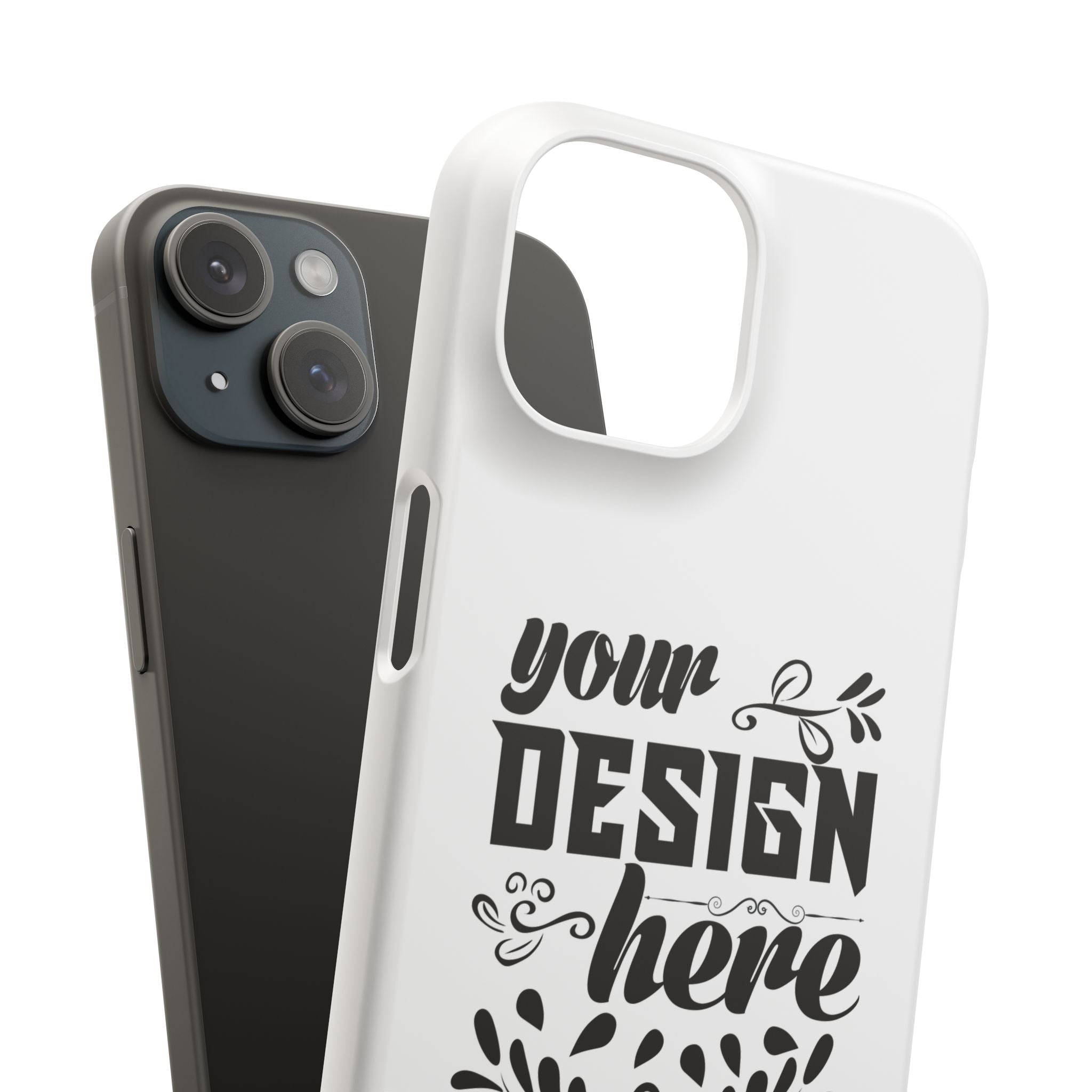 Customizable Snap Phone Case Slim Lightweight Polycarbonate Gloss Or Matte