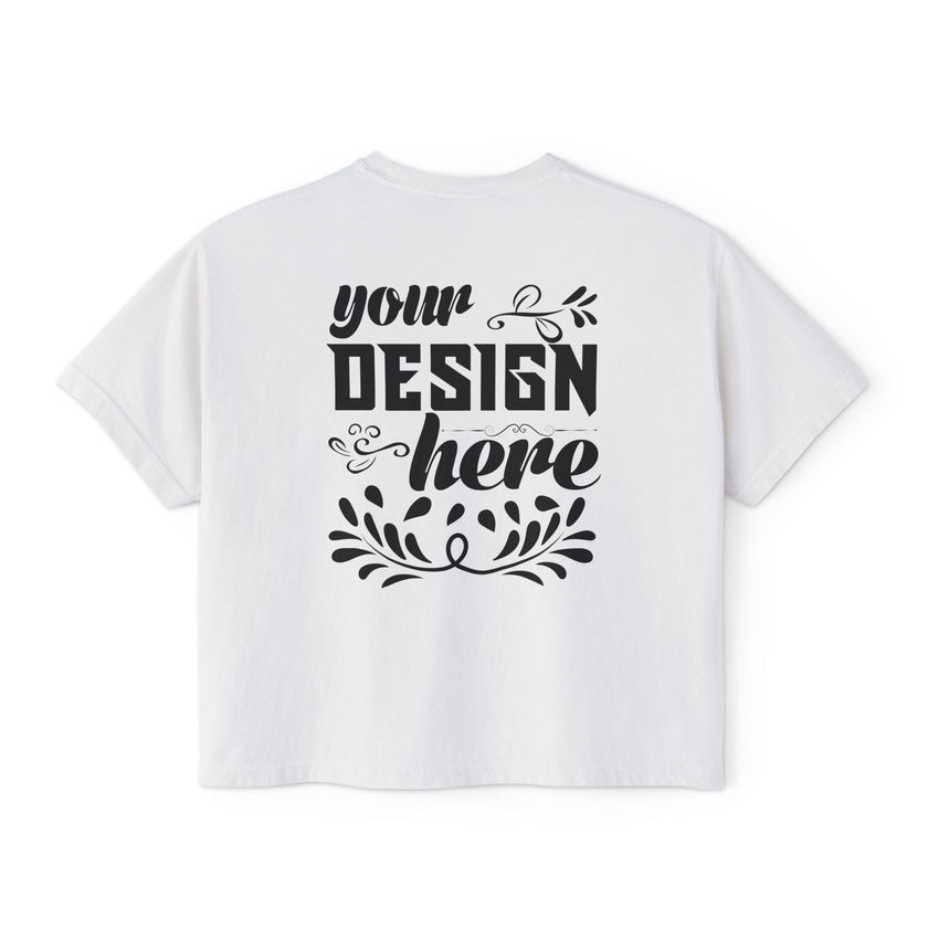 Customizable Comfort Colors 3023CL Womens Boxy Pigment Dyed T-Shirt