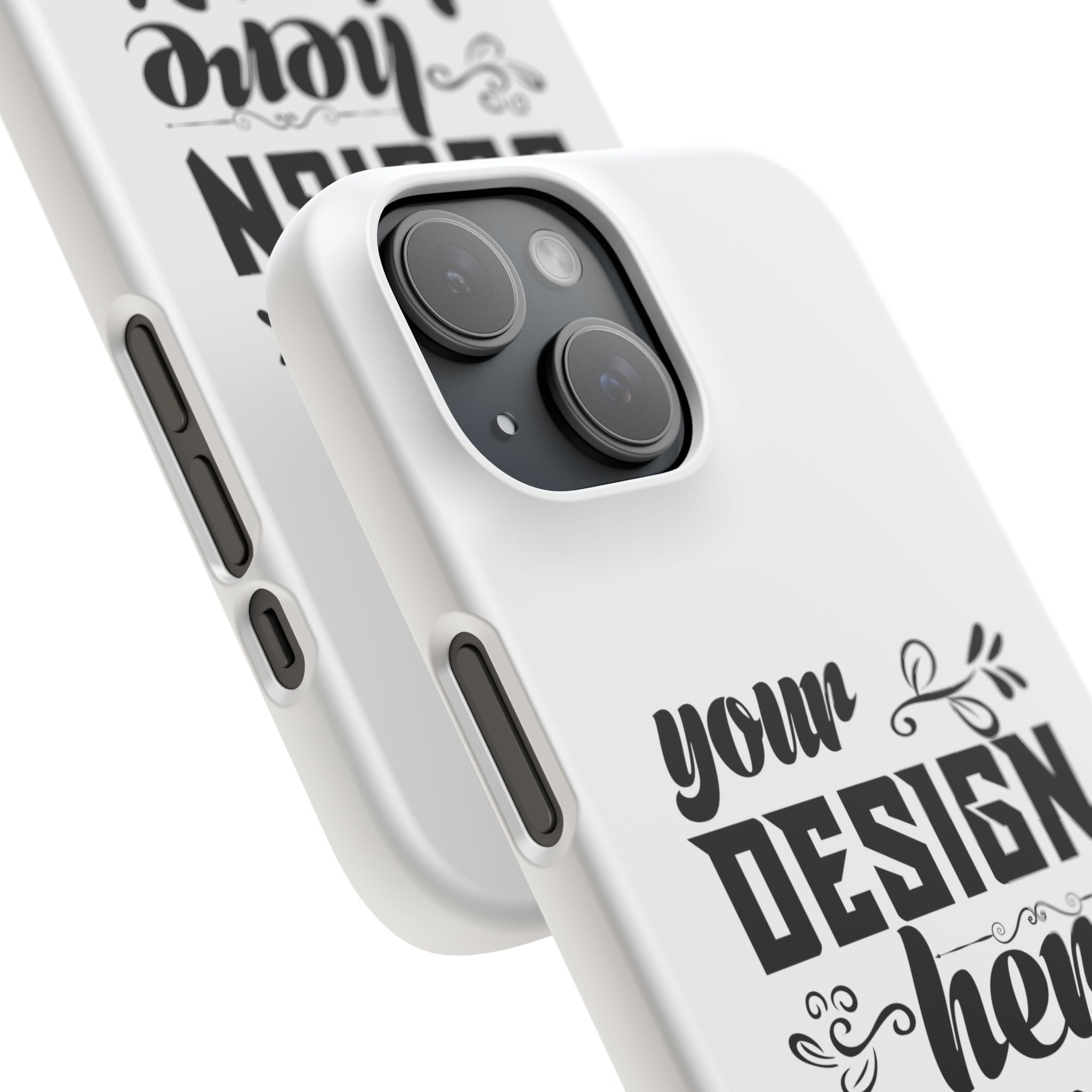 Customizable Snap Phone Case Slim Lightweight Polycarbonate Gloss Or Matte