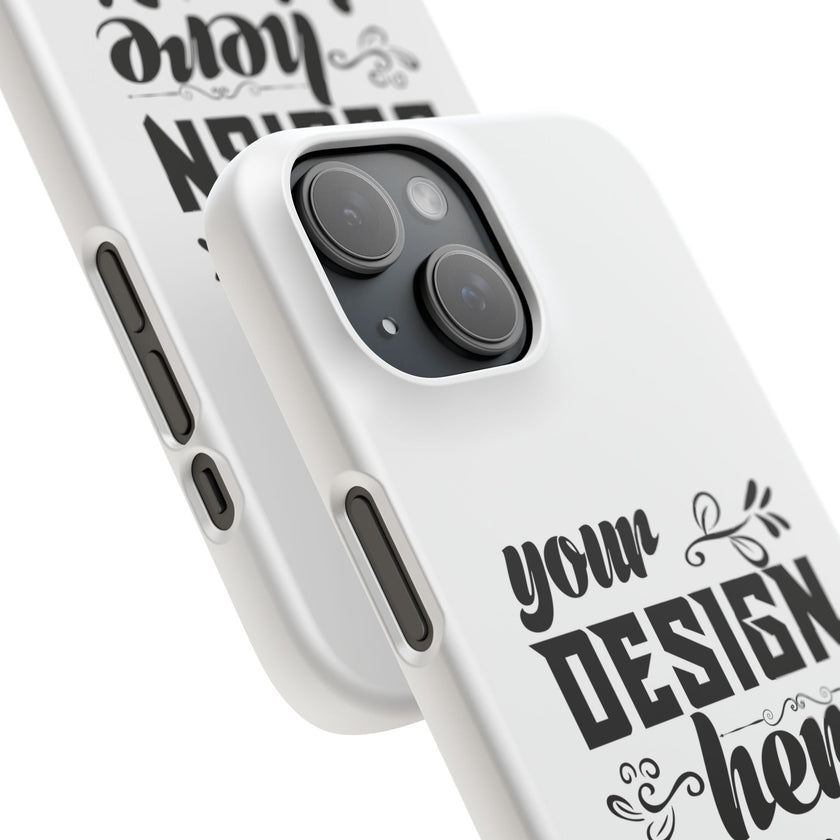 Customizable Snap Phone Case Slim Lightweight Polycarbonate Gloss Or Matte