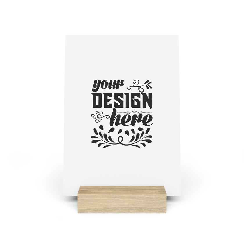 Customizable Gallery Board with Wooden Stand 1.8mm Giclée Print