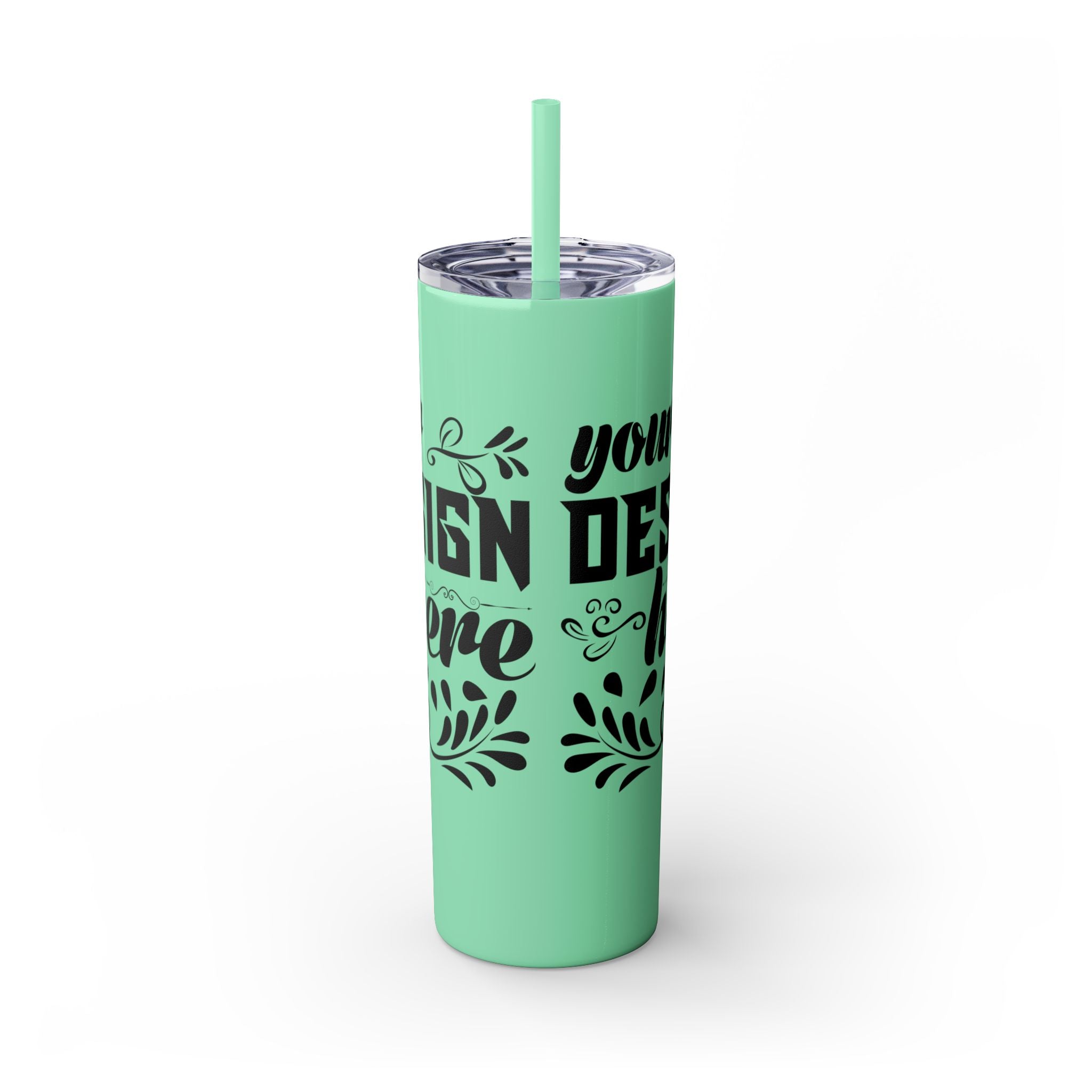 Customizable Maars 20oz Skinny Tumbler with Straw Stainless Steel