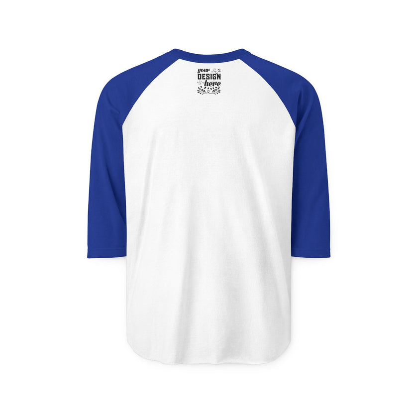 Customizable Tultex 245 Unisex 3\4 Sleeve Raglan Fine Knit Jersey Shirt