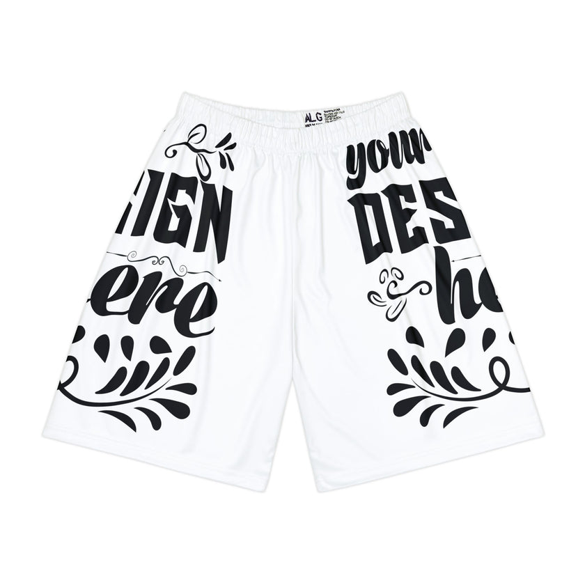 Customizable Mens Sports Shorts All Over Print Extra Light Polyester