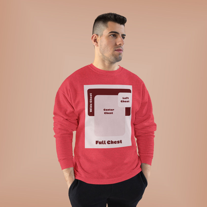Customizable Unisex Hanes P160 EcoSmart Crewneck Sweatshirt Custom Print
