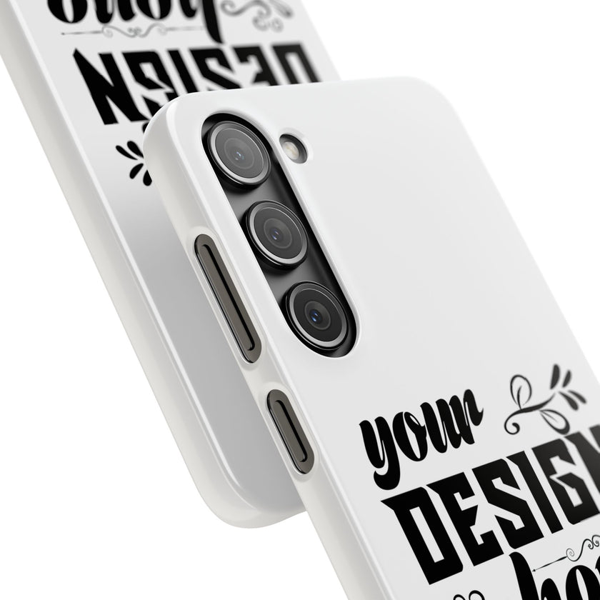Customizable Snap Phone Case Slim Lightweight Polycarbonate Gloss Or Matte