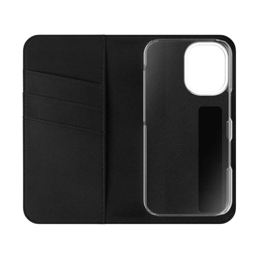 Customizable Flip Folio Phone Case With Card Slots Stand And Elastic Strap