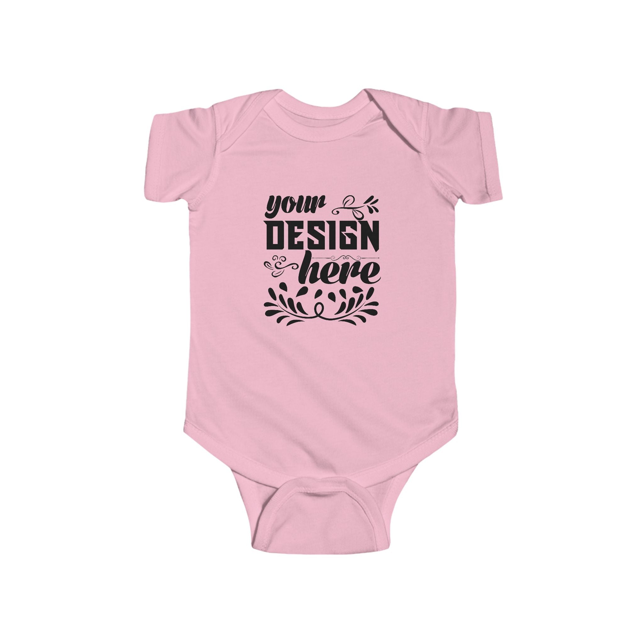 Customizable Rabbit Skins 4424 Infant Fine Jersey Baby Bodysuit