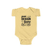 Customizable Rabbit Skins 4424 Infant Fine Jersey Baby Bodysuit