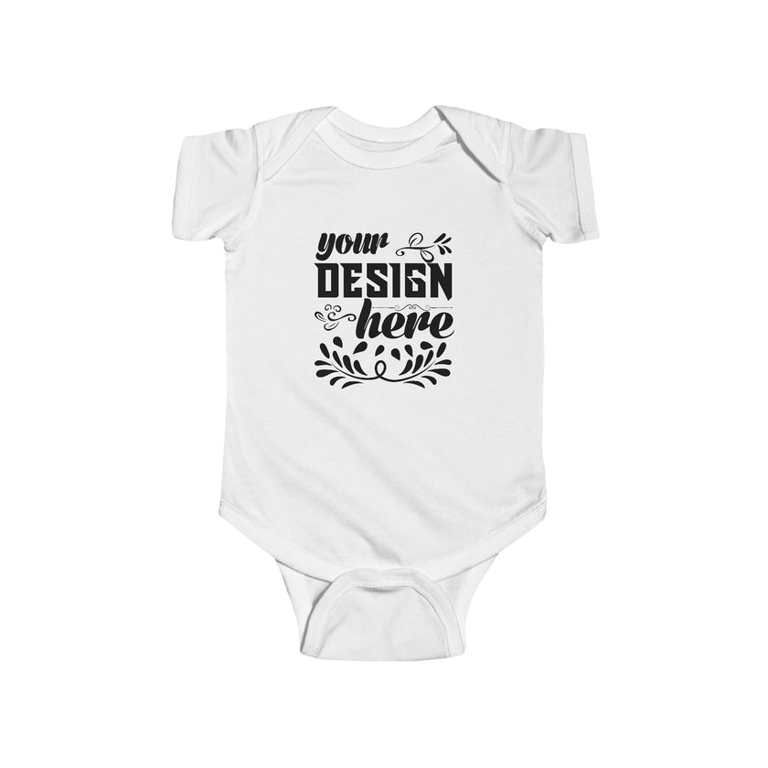 Customizable Rabbit Skins 4424 Infant Fine Jersey Baby Bodysuit