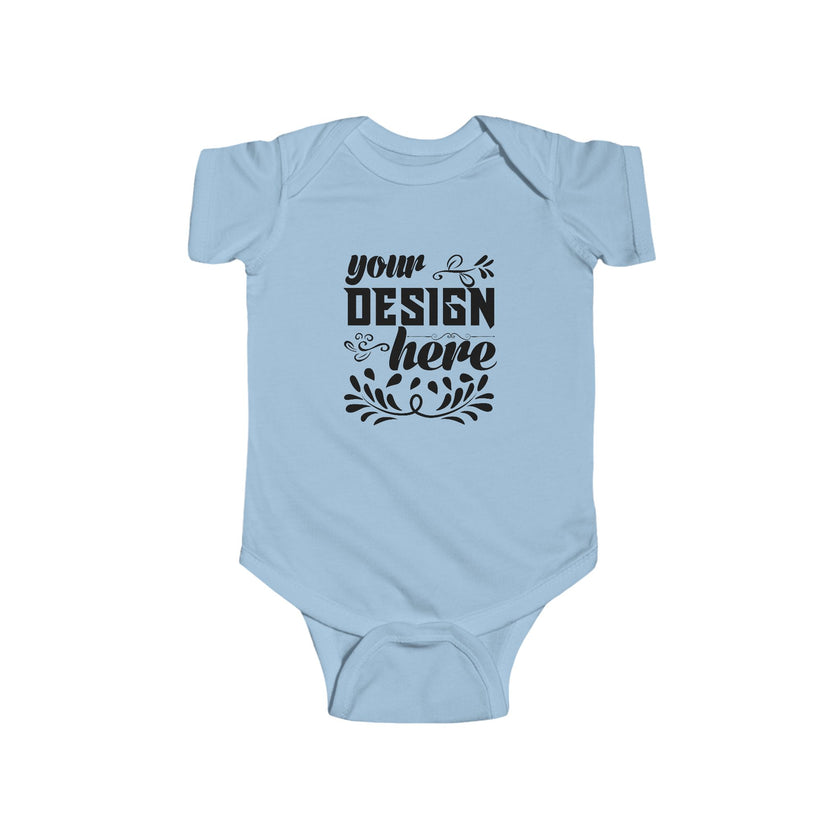 Customizable Rabbit Skins 4424 Infant Fine Jersey Baby Bodysuit