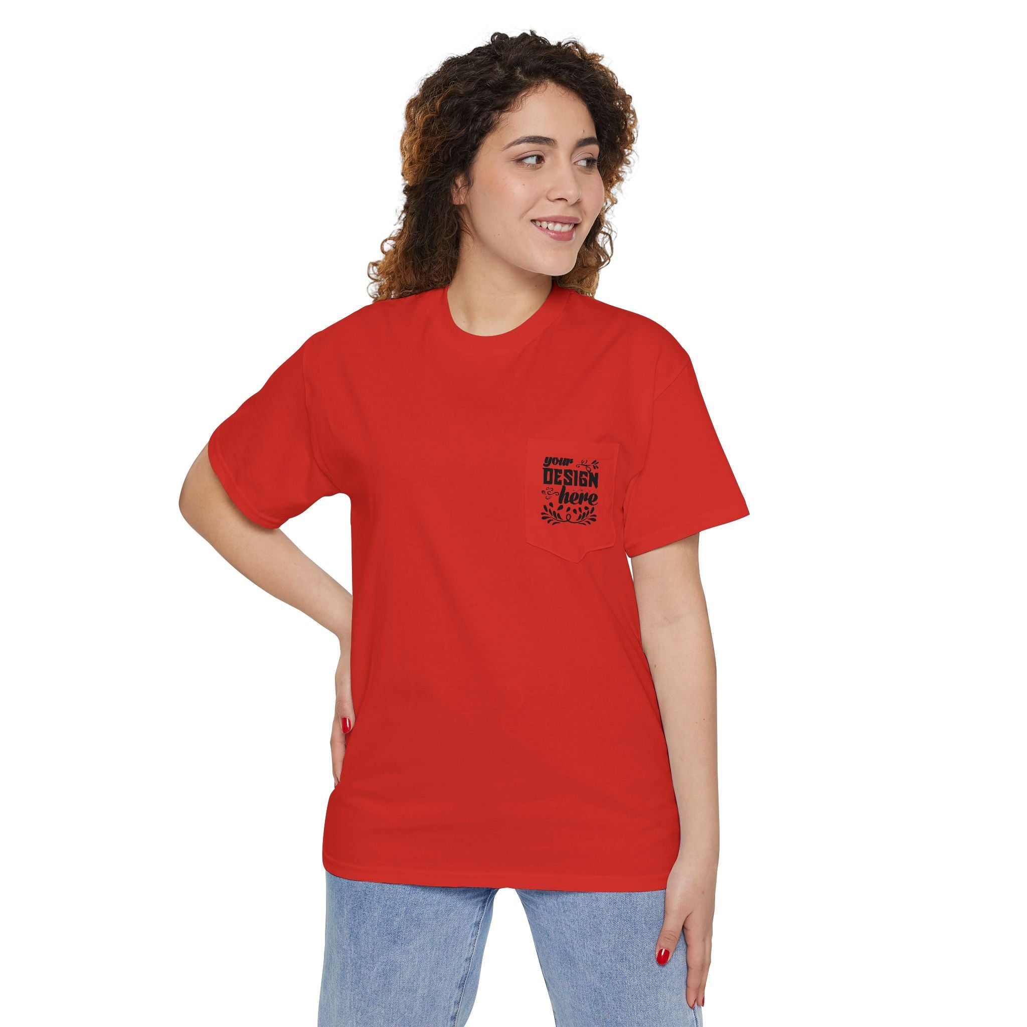 Customizable Gildan 5300 Unisex Heavy Cotton Pocket T-Shirt