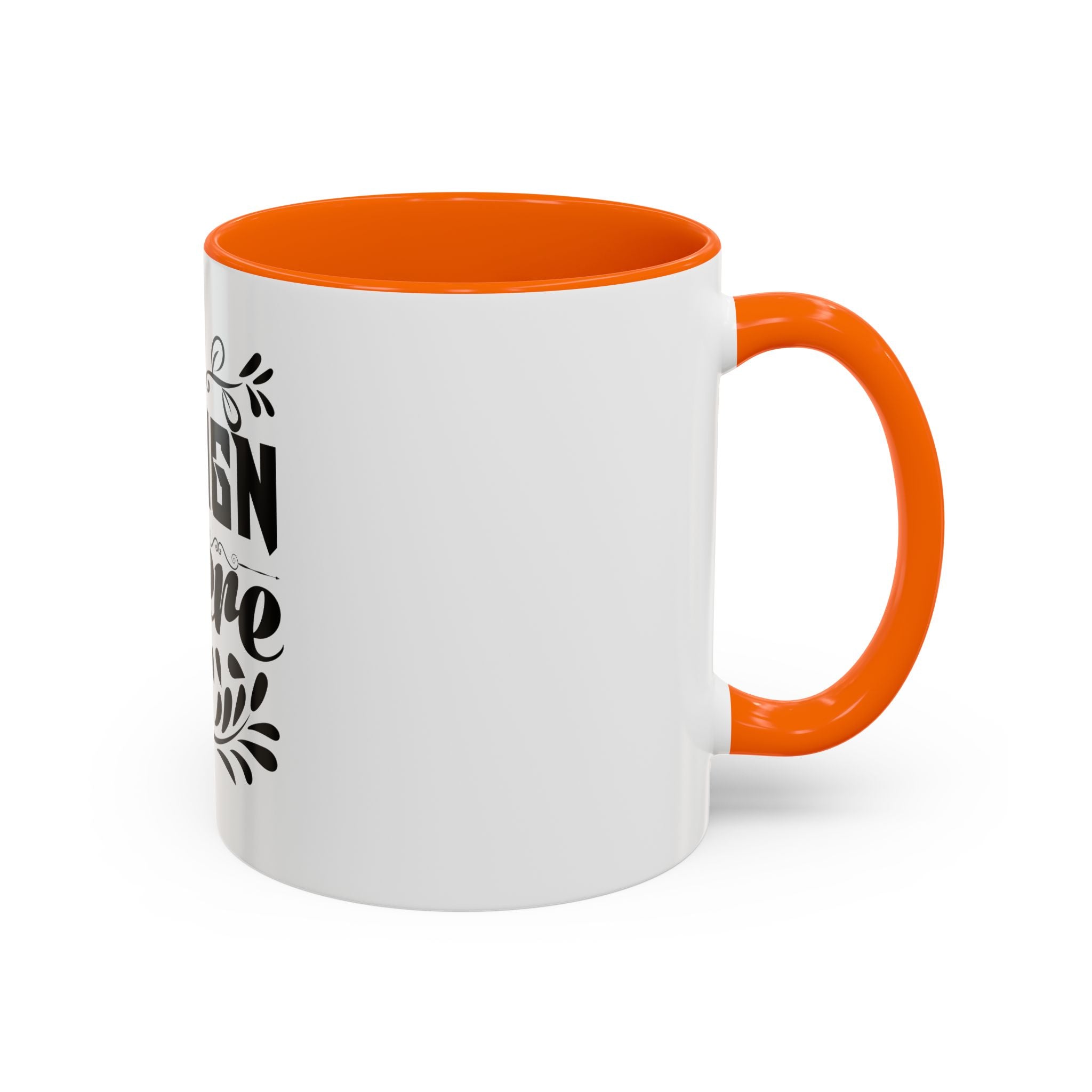 Customizable Accent Coffee Mug 11oz and 15oz Colored Interior Handle