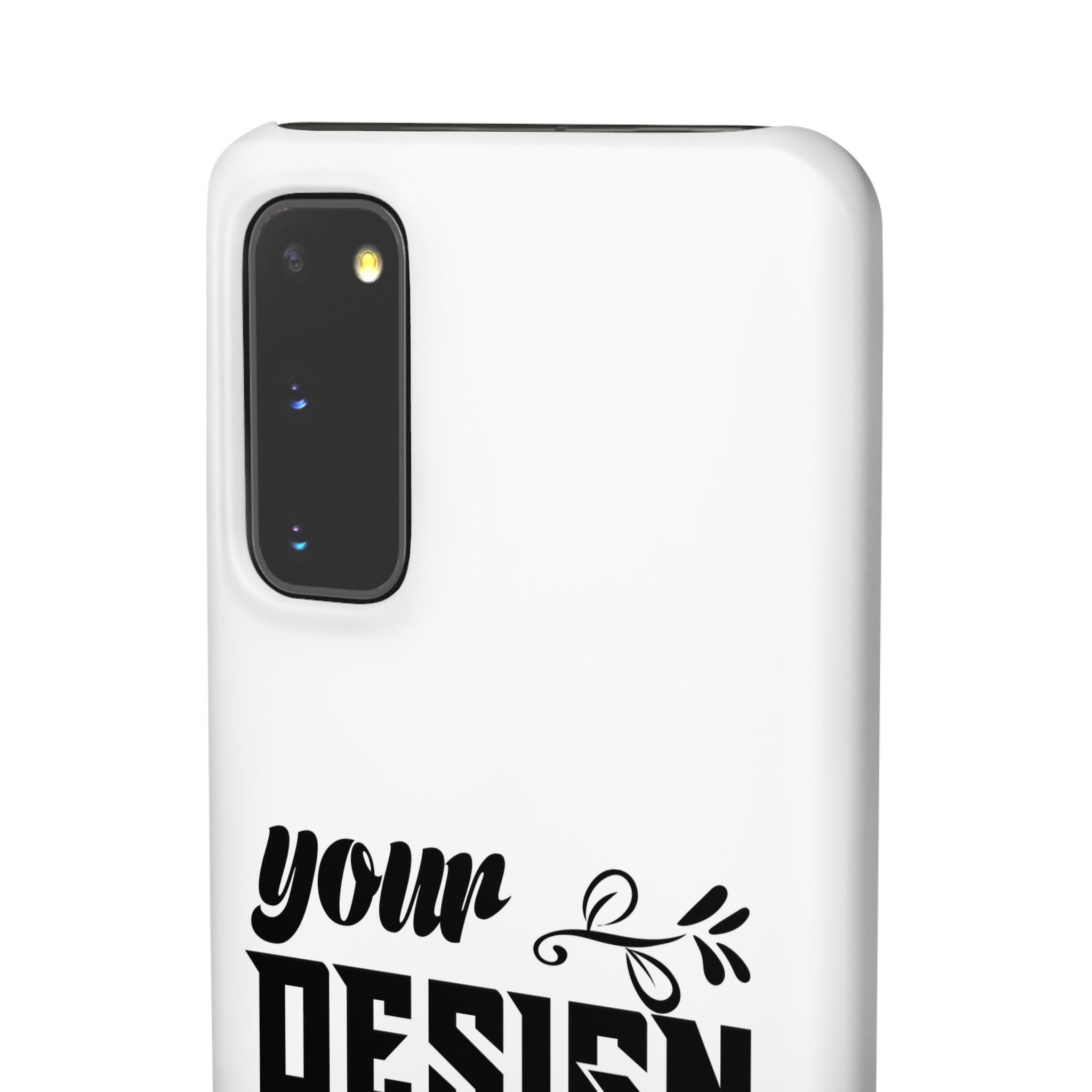 Customizable Snap Phone Case Slim Lightweight Polycarbonate Gloss Or Matte