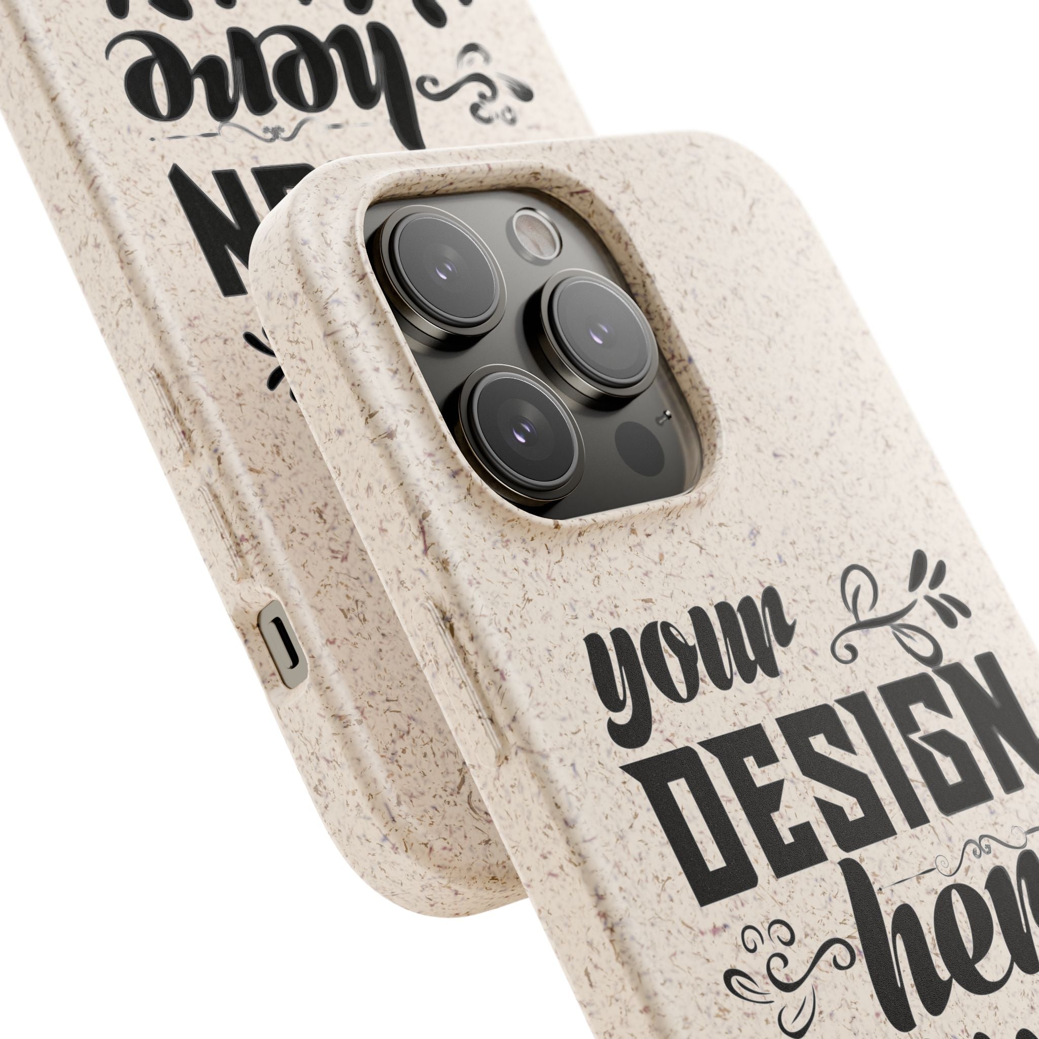 Customizable Biodegradable Phone Case Matte Finish Wireless Charging