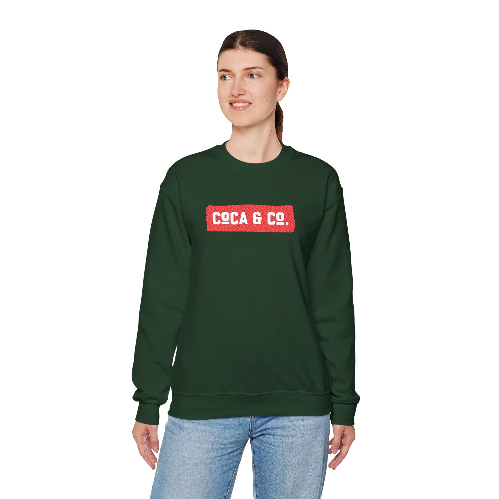 Gildan 18000 Unisex Crewneck Sweatshirt | Coca & Co Embroidery