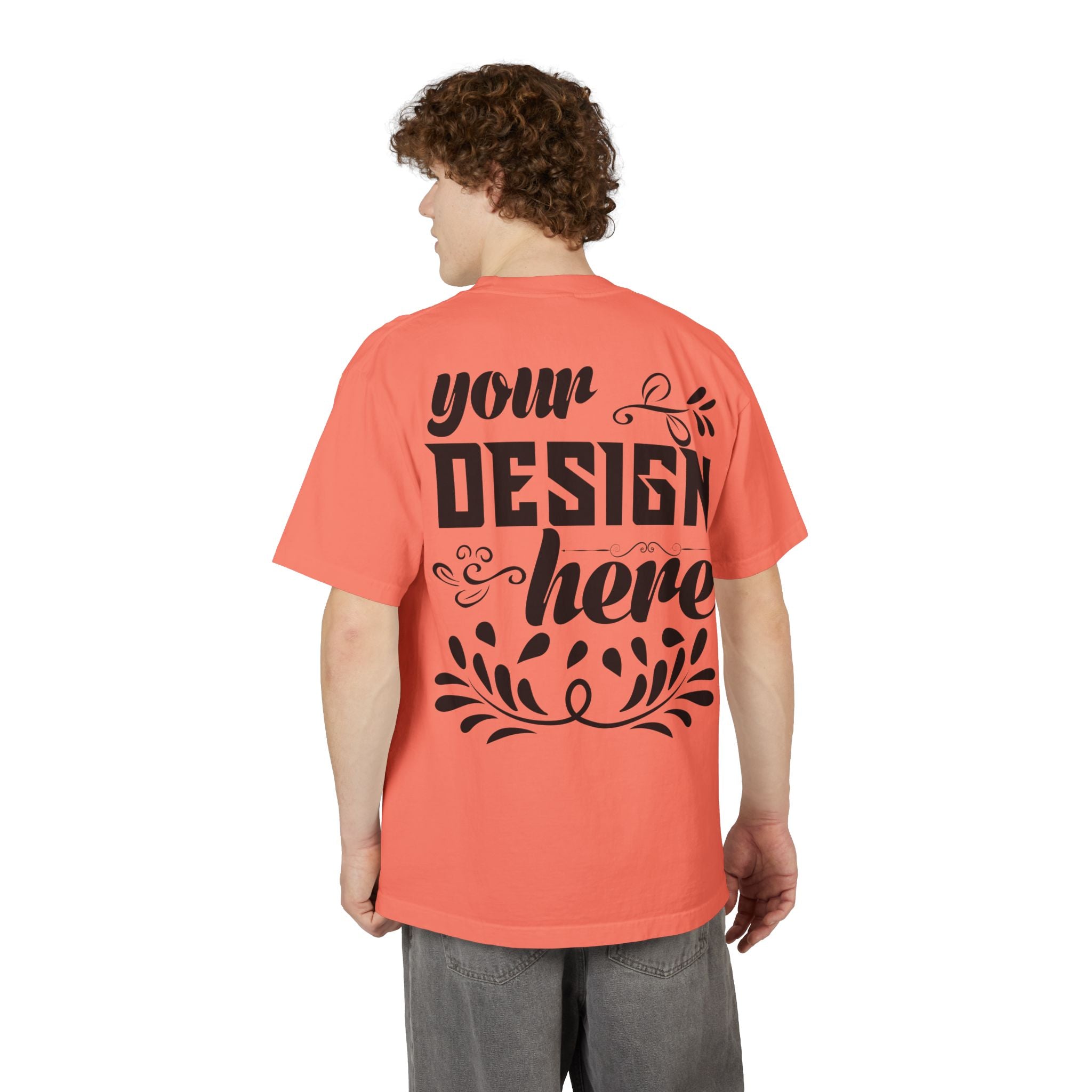 Customizable Shaka Wear SHGDD Unisex Garment Dyed Drop Shoulder T-Shirt