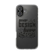 Customizable Clear Phone Case Slim Lightweight Scratch Resistant Protection